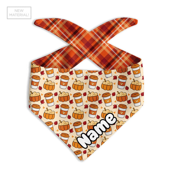 Pumpkin Spice Dog Bandana - Clive and Bacon