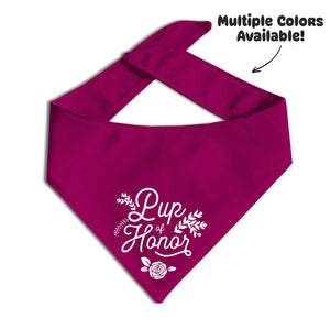 Pup of Honor Bandana - Clive and Bacon