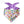 Load image into Gallery viewer, Purple Conversation Heart Dog Bandana - Clive and Bacon
