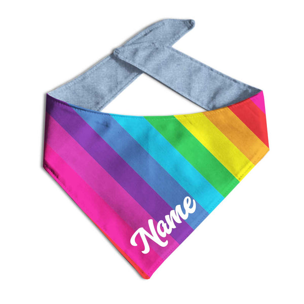 Rainbow Dog Bandana - Clive and Bacon