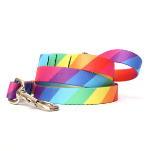 Rainbow Dog Leash - Clive and Bacon