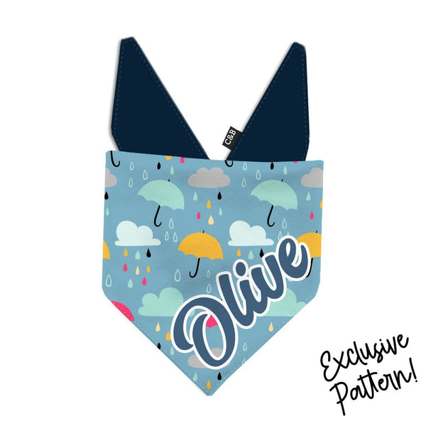 Rainy Day Dog Bandana | Clive and Bacon Exclusive - Clive and Bacon