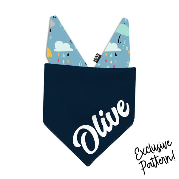 Rainy Day Dog Bandana | Clive and Bacon Exclusive - Clive and Bacon