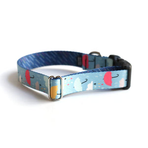 Rainy Day Dog Collar - Clive and Bacon