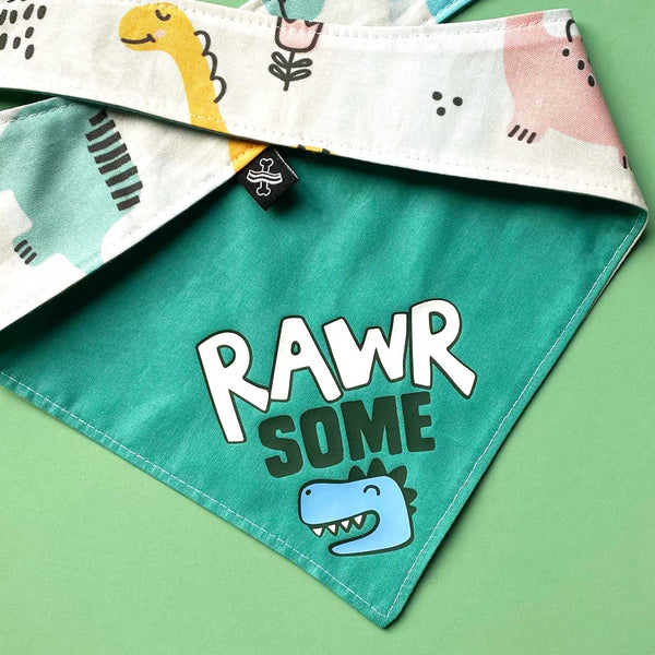 RAWRsome Bandana - Clive and Bacon