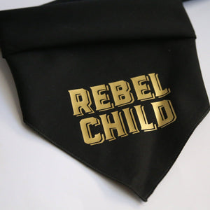 Rebel Child Square Dog Bandana - Clive and Bacon