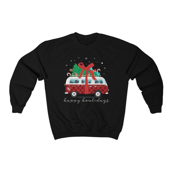 Red Buffalo Happy Howlidays Holiday Van Sweater - Clive and Bacon