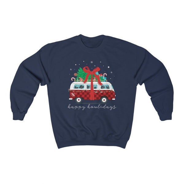Red Buffalo Happy Howlidays Holiday Van Sweater - Clive and Bacon