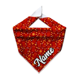 Red Envelope Cooling Dog Bandana - Clive and Bacon