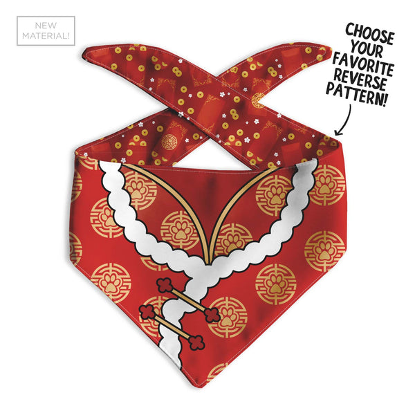 Red Lunar Outfit Dog Bandana – Clive and Bacon