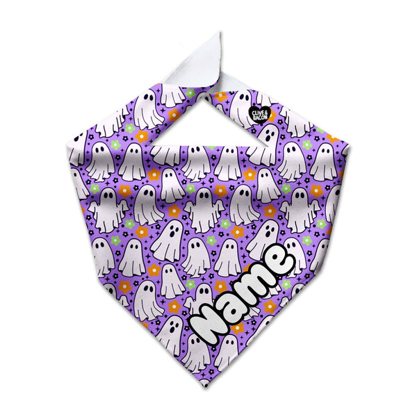 Retro Boos Cooling Dog Bandana - Clive and Bacon