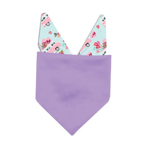 Retro Valentine's Van Dog Bandana - Clive and Bacon