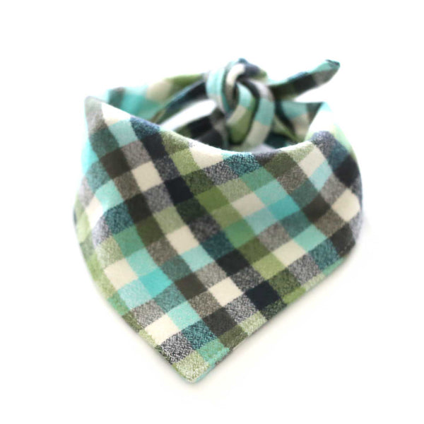 Rosemary Flannel Dog Bandana - Clive and Bacon