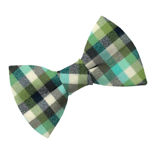 Rosemary Flannel Dog Bow Tie - Clive and Bacon