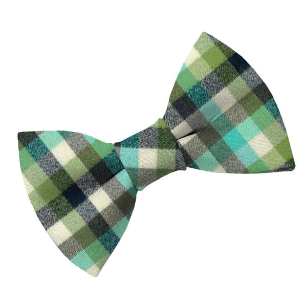 Rosemary Flannel Dog Bow Tie - Clive and Bacon