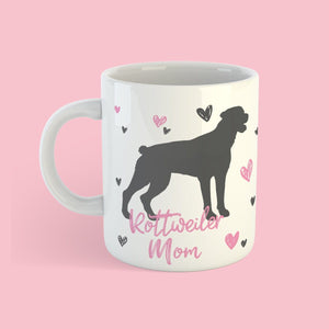 Rottweiler Mom Mug - Clive and Bacon