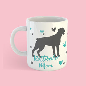 Rottweiler Mom Mug - Clive and Bacon