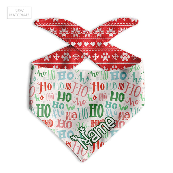 Ruby Red Holiday Sweater Dog Bandana - Clive and Bacon
