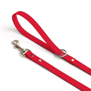 Ruby Red Waterproof Dog Leash - Clive and Bacon
