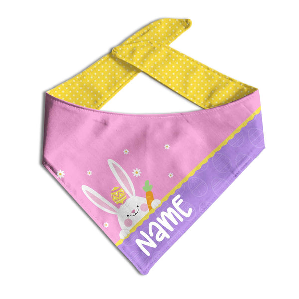 Easter Bunny With Pets Name Bandana