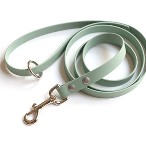 Sage Waterproof Dog Leash - Clive and Bacon