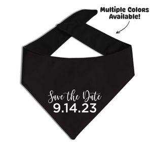 "Save the Date" Dog Bandana - Clive and Bacon