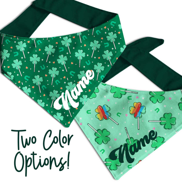 Shamrock Lollipop Bandana | 2 Color Options! - Clive and Bacon