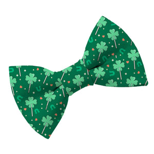 Shamrock Lollipop Dog Bow Tie - Clive and Bacon