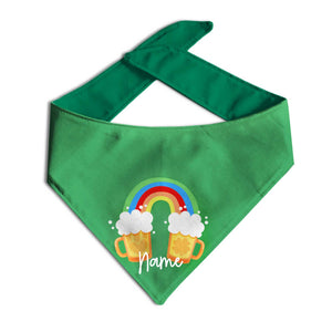 Shamrock Rainbow Beer Dog Bandana - Clive and Bacon