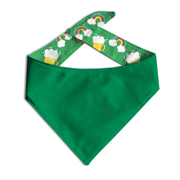 Shamrock Rainbow Beer Dog Bandana - Clive and Bacon