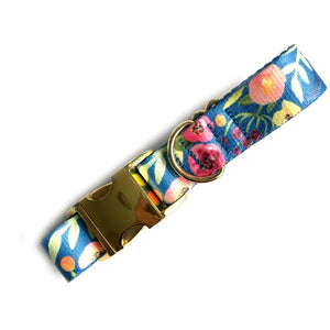 SMALL | Sale Ocean Floral Dog Collar - Clive and Bacon