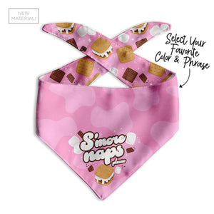 S'more Naps Dog Bandana - Clive and Bacon