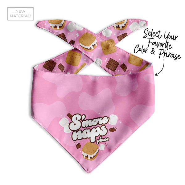 S'more Naps Dog Bandana - Clive and Bacon