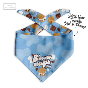 S'more Naps Dog Bandana - Clive and Bacon