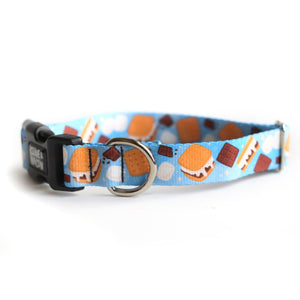 S'more Naps Dog Collar - Clive and Bacon