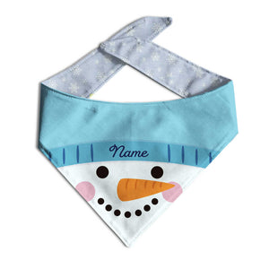 Snowman Custom Dog Bandana - Clive and Bacon