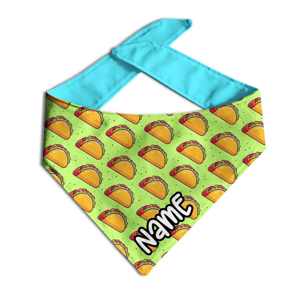 Spe-Taco-Lar Dog Bandana | Blue & Lime - Clive and Bacon