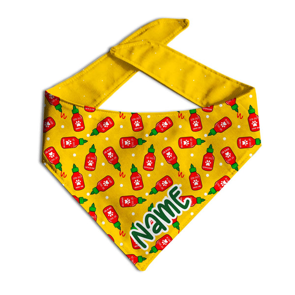 Spicy AF Dog Bandana - Clive and Bacon