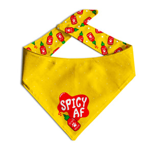 Spicy AF Dog Bandana - Clive and Bacon