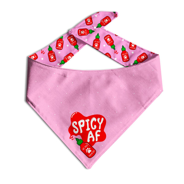 Spicy AF Dog Bandana - Clive and Bacon