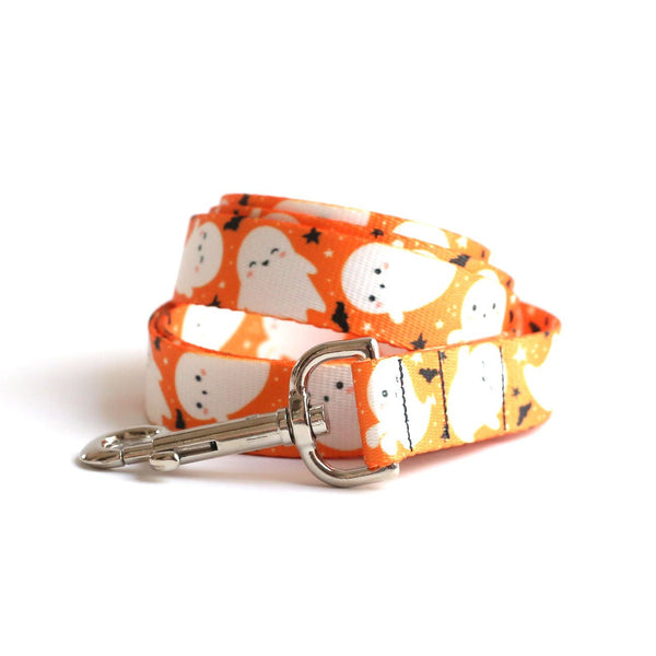 Spooky Ghosts Dog Leash - Clive and Bacon