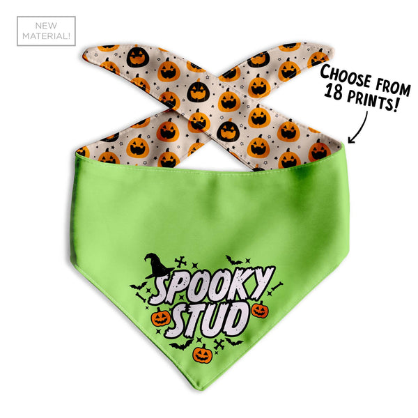 Spooky Stud Dog Bandana - Clive and Bacon