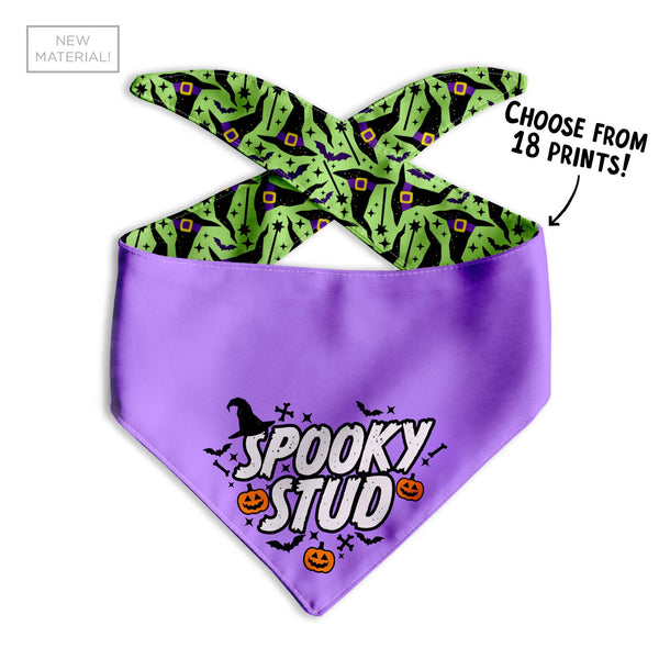 Spooky Stud Dog Bandana - Clive and Bacon