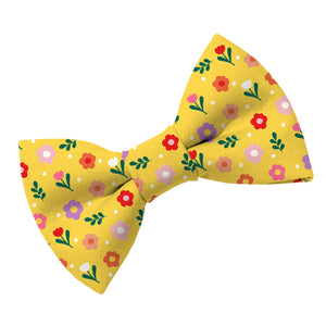 Spring Flowers Dog Bow Tie - Clive and Bacon