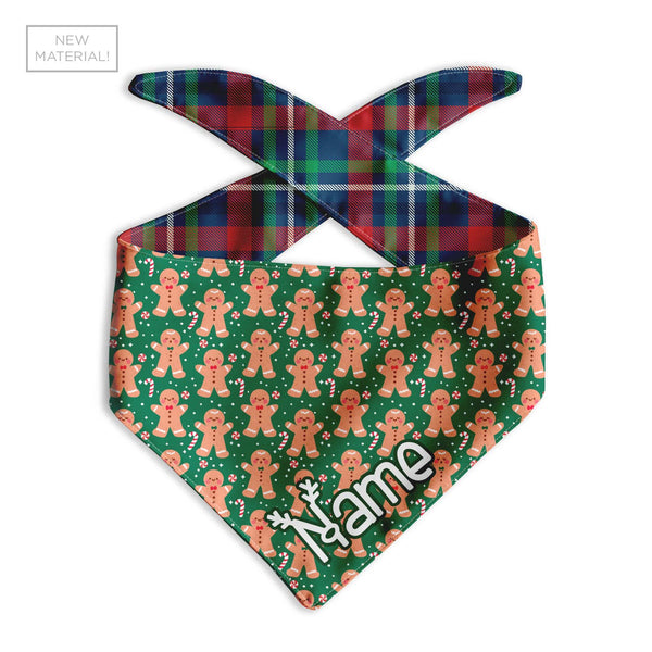 Spruce Plaid Dog Bandana - Clive and Bacon