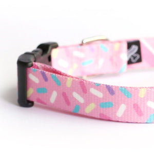 Strawberry Sprinkles Dog Collar - Clive and Bacon