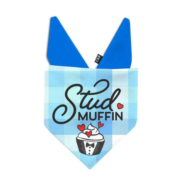 Stud Muffin Dog Bandana - Clive and Bacon