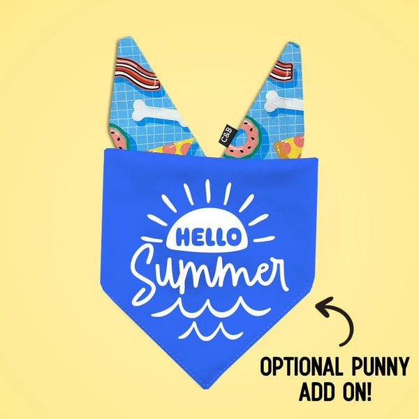 Summer Pool Party Dog Bandana | Two Colors Available! - Clive and Bacon