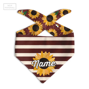 Sunflower Dog Bandana - Clive and Bacon