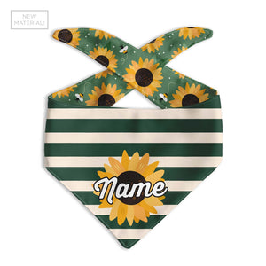 Sunflower Dog Bandana - Clive and Bacon